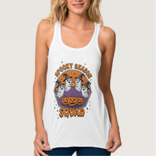 おばけのシーズンスクワッド かわいいお化け ハロウィンTシャツ_1 タンクトップ