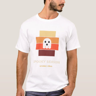おばけのシーズン 可愛いお化け ハロウィンTシャツ Tシャツ