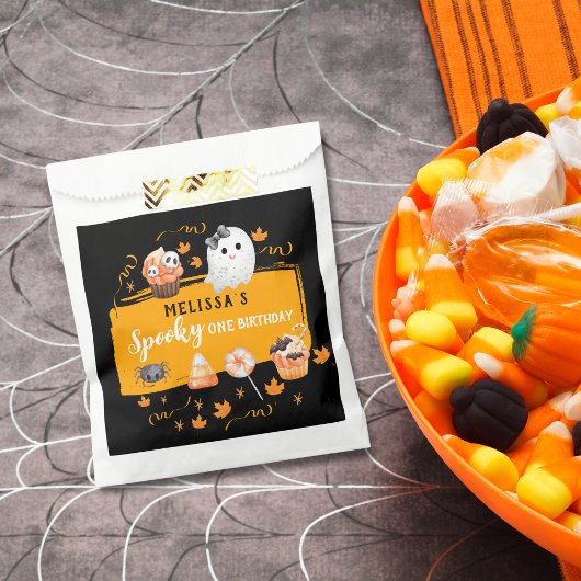 おばけのハロウィンお誕生日パーティー フェイバーバッグ