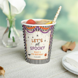 おばけのハロウィンお誕生日パーティー 紙コップ