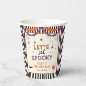 おばけのハロウィンお誕生日パーティー 紙コップ (正面)