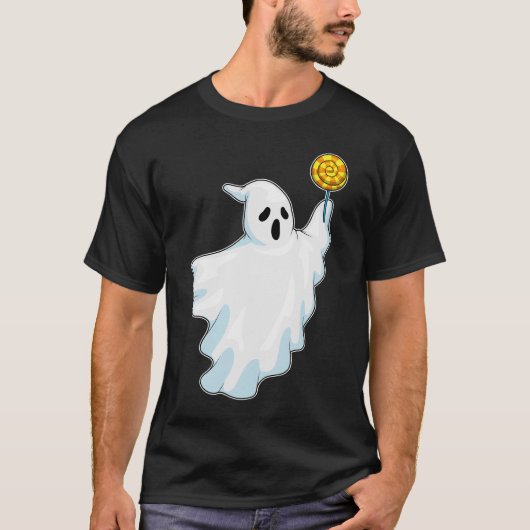 おばけのハロウィンキャンディー棒 Tシャツ (正面)