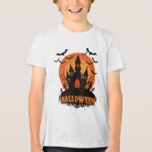 おばけのハロウィンナイトデザイン トライブレンドTシャツ (正面)