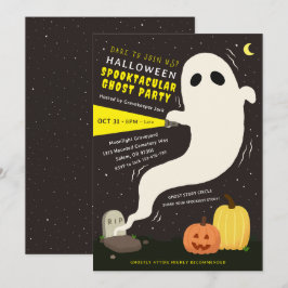 おばけのハロウィンパーティー招待状 招待状