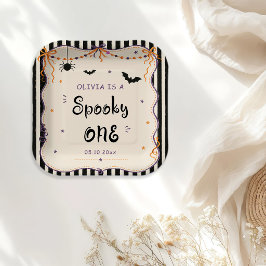 おばけのハロウィン初誕生日 ペーパープレート