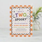 おばけのハロウィン幽霊の2歳の誕生日招待状 招待状 (スタンド正面)