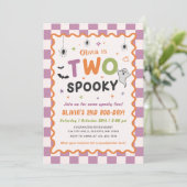 おばけのハロウィン幽霊の2歳の誕生日招待状 招待状 (スタンド正面)