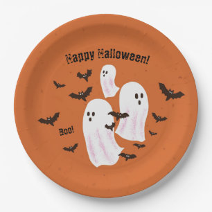 おばけのハロウィン紙皿パーティープレート ペーパープレート