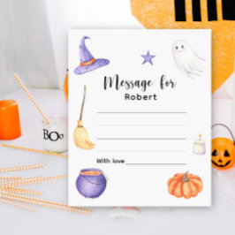 おばけのハロウィン誕生日タイムカプセルメッセージ