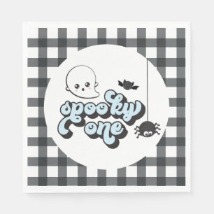 おばけのハロウィン1歳の誕生日 スタンダードランチョンナプキン