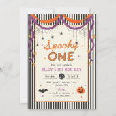 おばけのハロウィン1歳の誕生日 招待状 (正面)