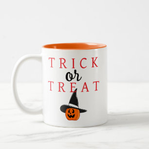 おばけのハロウィン かぼちゃ トリック オア トリート ツートーンマグカップ
