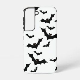 おばけのハロウィン コウモリ柄のデザイン SAMSUNG GALAXY S22ケース