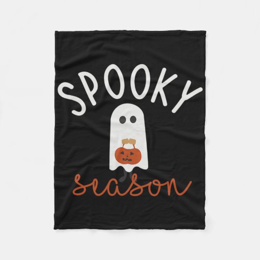 おばけのハロウィン コスチューム フリースブランケット (正面)