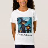 おばけのハロウィン・パンプキンデュオ Tシャツ (正面)