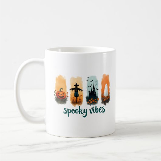おばけのハロウィン ヴィンテージ コーヒーマグカップ (左)