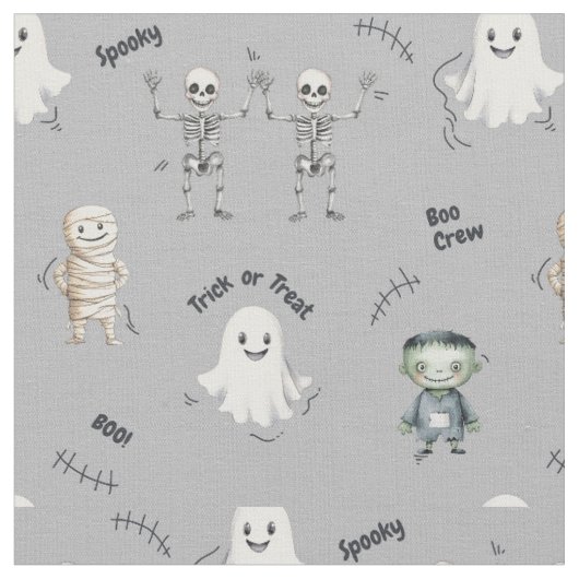 おばけのハロウィーンの不気味な保育園 ファブリック (クローズアップ)