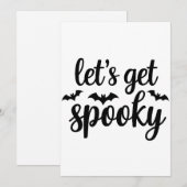 おばけのハロウィーンバッジ グラフィックデザイン シーズンカード (正面/裏面)