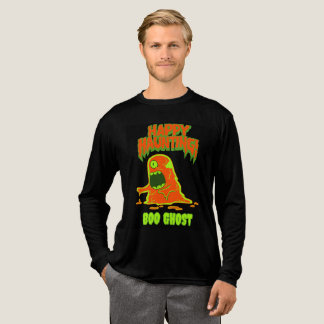 おばけのハロウィーン オレンジ グリーン 恐怖 トライブレンドTシャツ