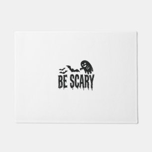おばけのバットヴィンテージ ハロウィンTシャツデザイン ドアマット