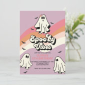 おばけのレトロハロウィン・バースデー 招待状 (スタンド正面)
