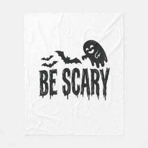 おばけのヴィンテージ コウモリ ハロウィン Tシャツ デザイン フリースブランケット
