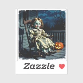 おばけの人形とハロウィンのカボチャ シール