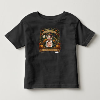 おばけの可愛いハロウィンの牛パーソナライズパーティーグッズ トドラーTシャツ