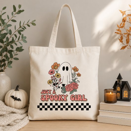 おばけの女の子だけのハロウィン トートバッグ