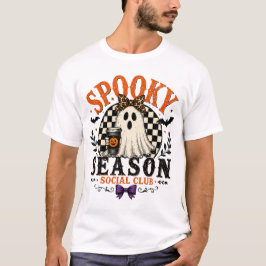 おばけの季節のサークル ハロウィンTシャツ Tシャツ