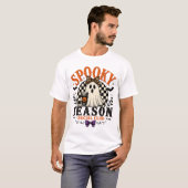 おばけの季節のサークル ハロウィンTシャツ Tシャツ (正面フル)