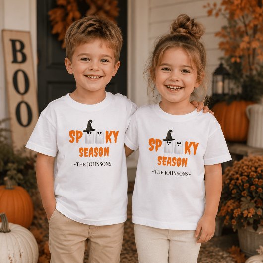 おばけの季節 - かわいいハロウィンの子供服 トドラーTシャツ