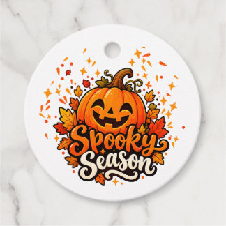 おばけの季節 かわいいパンプキン ハロウィン ギフトタグ フェイバータグ