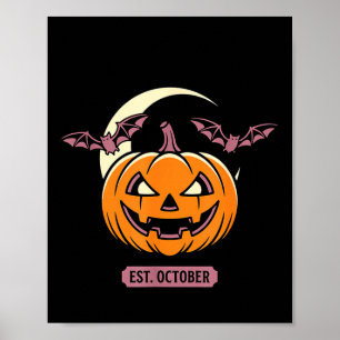 おばけの季節 ゴースト ハロウィン かぼちゃ コウモリ トリック オア ポスター