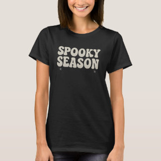 おばけの季節 - レトロハロウィーンの光るTシャツ Tシャツ