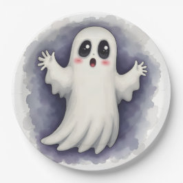 おばけの幽霊のハロウィン紙皿 ペーパープレート