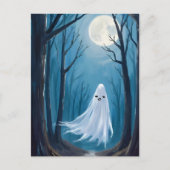 おばけの幽霊 | ハッピーハロウィン 幽霊の森 シーズンポストカード (正面)