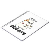 おばけの怪我 - ハロウィンのおもしろいおばけパン ノートブック (左側)