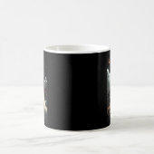おばけの森でパグの自撮り コーヒーマグカップ (中央)