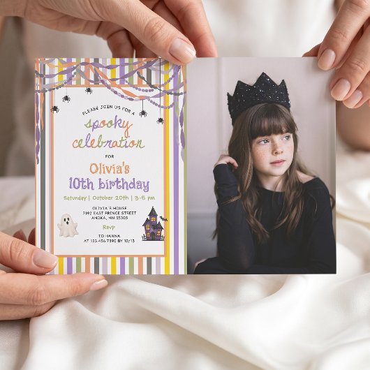 おばけの誕生日パーティーの招待状写真 招待状
