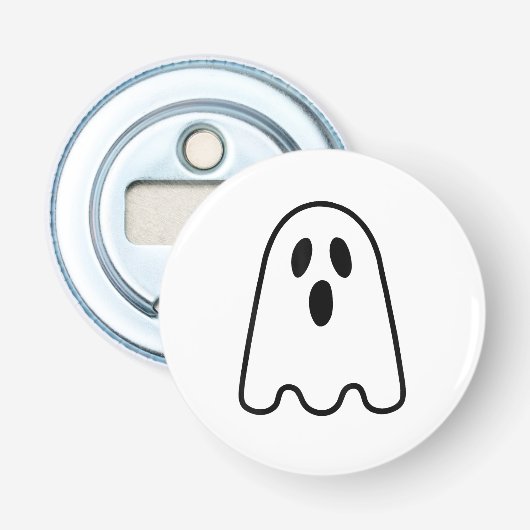 おばけの顔のシリーハロウィンTシャツ 大人 子供用 栓抜き (正面)