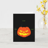 おばけの黒猫 ハロウィン かぼちゃ 猫 ジャック・オー カード (黄色い花)