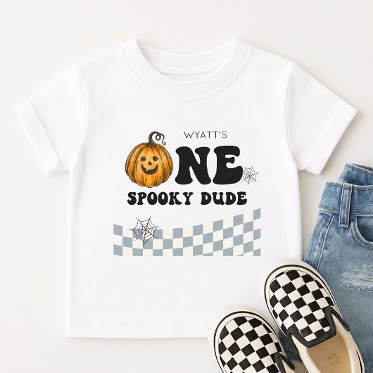 おばけの1歳の誕生日ハロウィン ベビーTシャツ