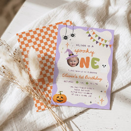 おばけの1歳の誕生日パーティーのお祝い 招待状