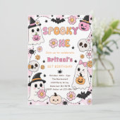 おばけの1歳ハロウィン誕生日 招待状 (スタンド正面)