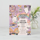 おばけの1歳 おしゃれなハロウィン 誕生日パーティー 招待状 (スタンド正面)