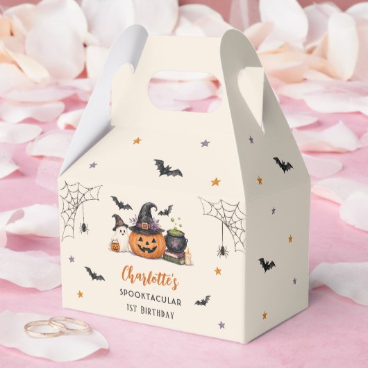 おばけの1歳 ハロウィン バースデー 女の子 フェイバーボックス (ウェディング)