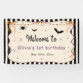 おばけの1歳 ハロウィン 誕生日おめでとう 横断幕