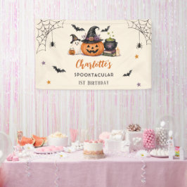 おばけの1歳 ハロウィン 誕生日 ガールズ ゴースト 横断幕