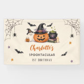おばけの1歳 ハロウィン 誕生日 ガールズ ゴースト 横断幕 (横)
